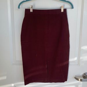 Banana Republic Maroon Pencil Skirt